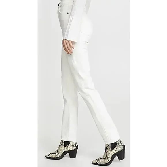 SLVRLAKE Beatnik Slim Fit High Rise Jeans White Wash Women's Size 27 - Picture 4 of 16